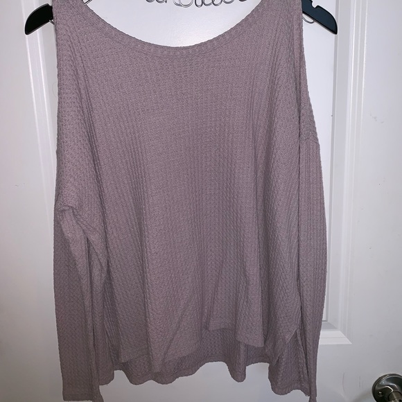Lavender American Eagle off the shoulder sweater!! - Picture 1 of 4